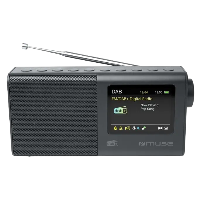 Radio portabil MUSE M-117 DB, Negru
