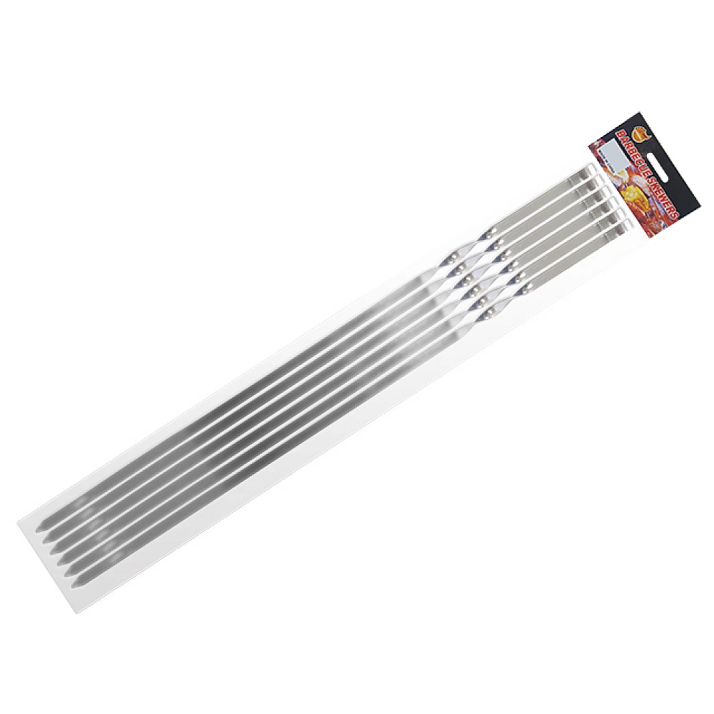 Set ace pentru frigarui BBQ 6buc, 60сmX1cm, metal