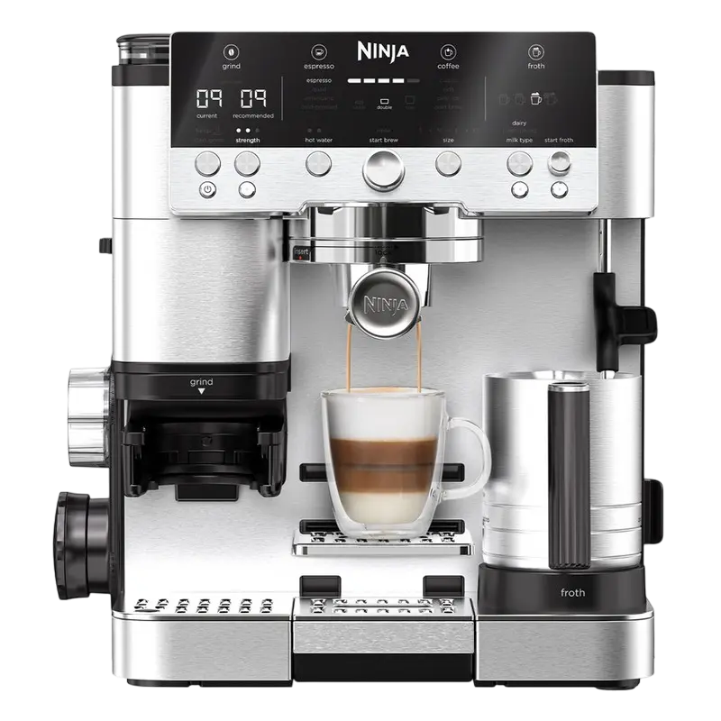Cafetiera manuala Ninja ES601EU, 1650W, Oțel inoxidabil
