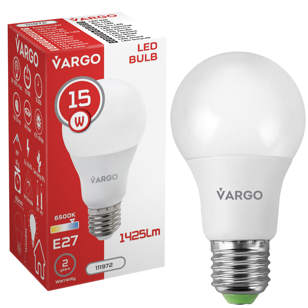 Bec LED VARGO 15W E27 6500K