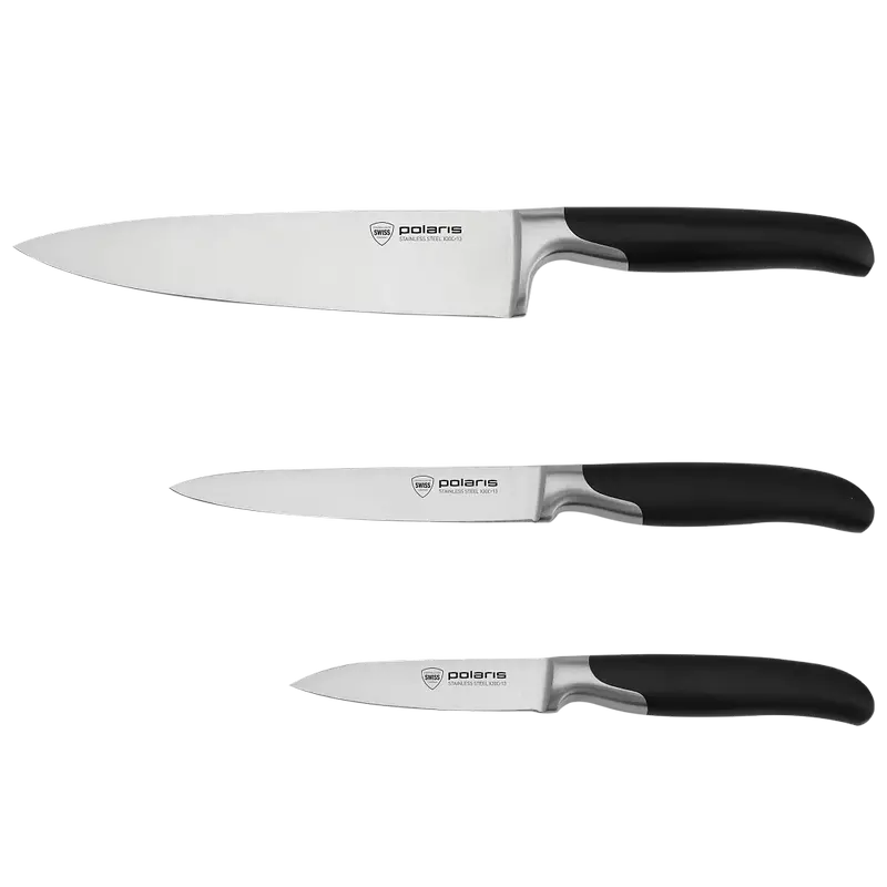 Set de Cuțite Polaris Graphit-4SS, Negru