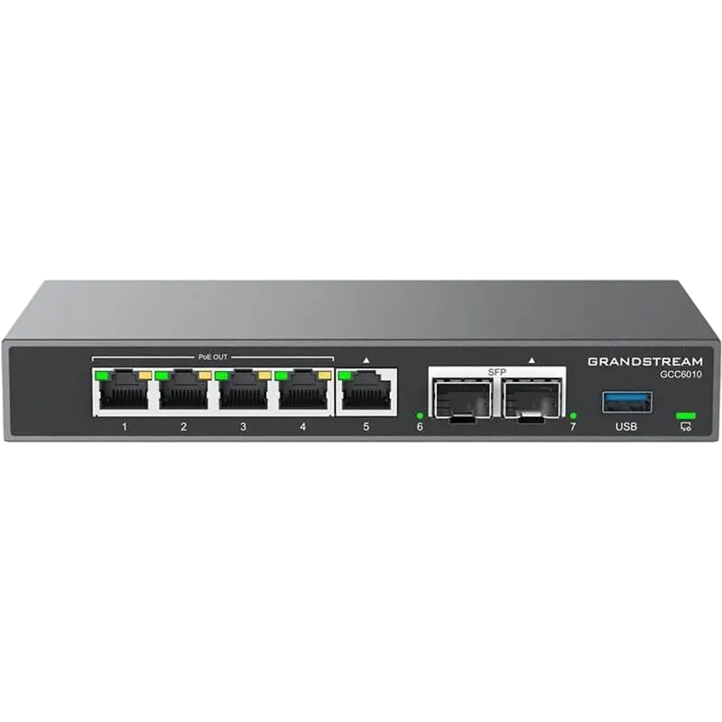 Router VPN Grandstream GCC6010, Negru