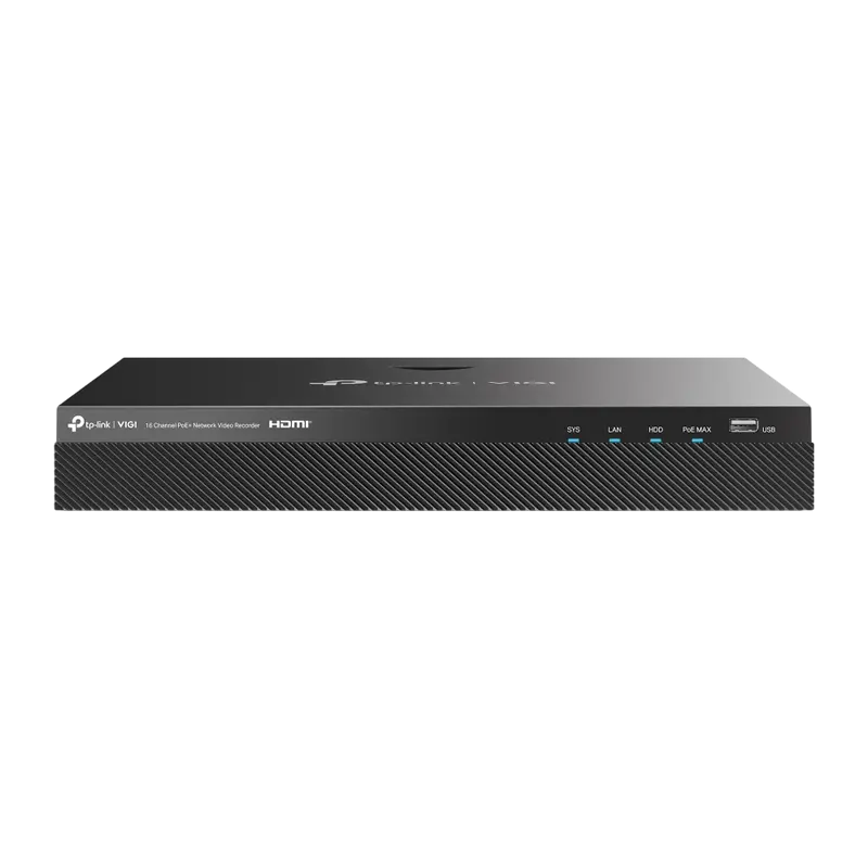 Înregistrator video TP-LINK VIGI NVR2016H-16P, Negru