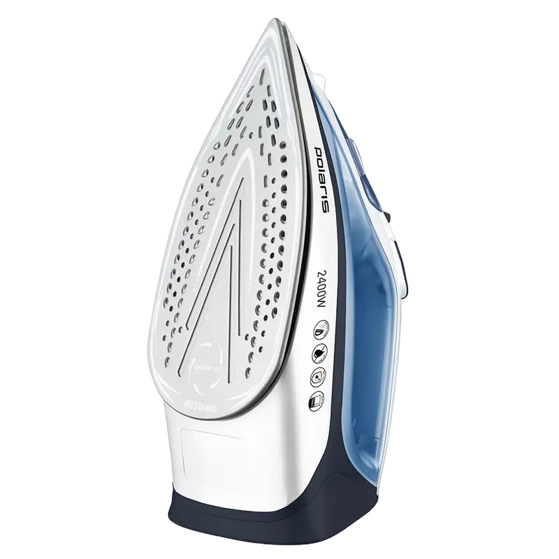 Fier de călcat Polaris PIR 2483K, 2400W, Albastru deschis/Alb