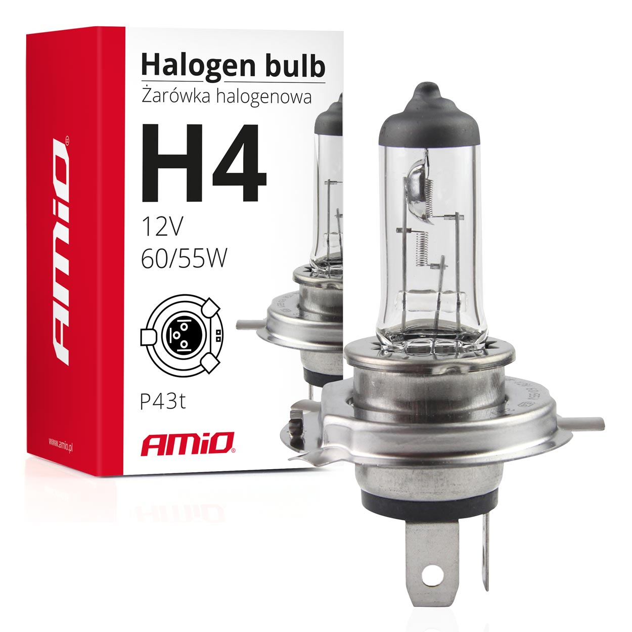 01268 Bec halogen H4 12V 60/55W