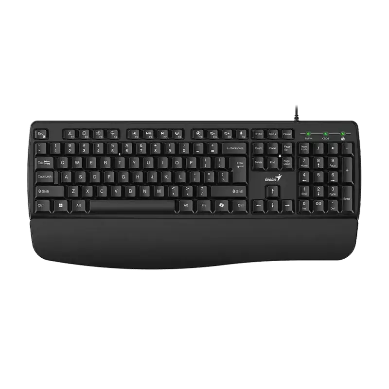 Tastatură Genius KB-123, Cu fir, Negru