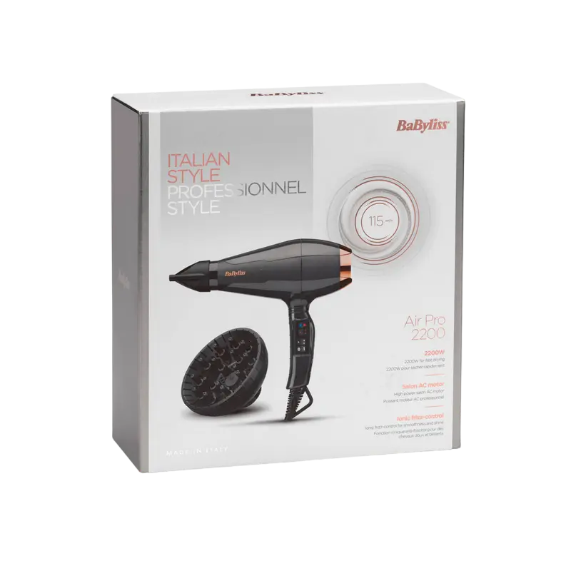 Uscător de păr BaByliss 6719DE, 2200 W, Negru