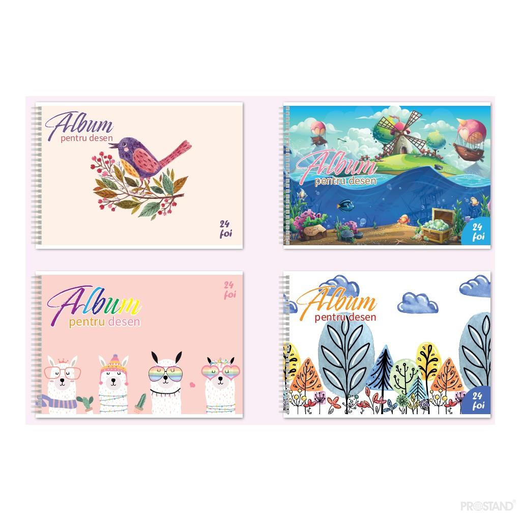 PROSTAND Album p/u desen cu spira A4 24 foi PRS-A4-24 /12