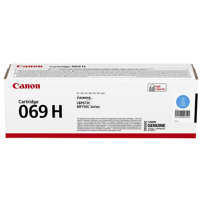 Cartuș laser Canon CRG-069H, Cyan