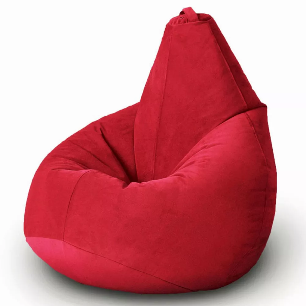 Fotoliu para din velur marimea XL, culoare rosie