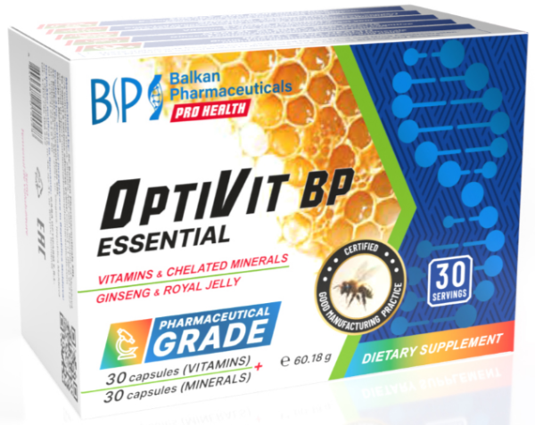 OptiVit BP Essential, 60 capsule | Balkan Pharmaceuticals