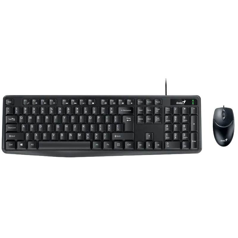 Set Tastatură + Mouse Genius KM-170, Cu fir, Negru