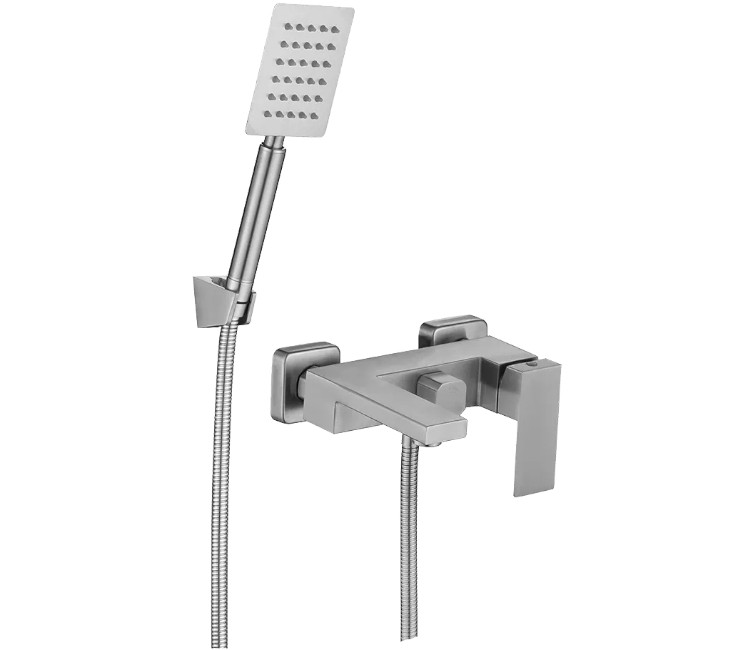 Baterie pentru cadă Wezer PRO3B-02 comutator Euro Ø22 la Ø35 (inox satinat)