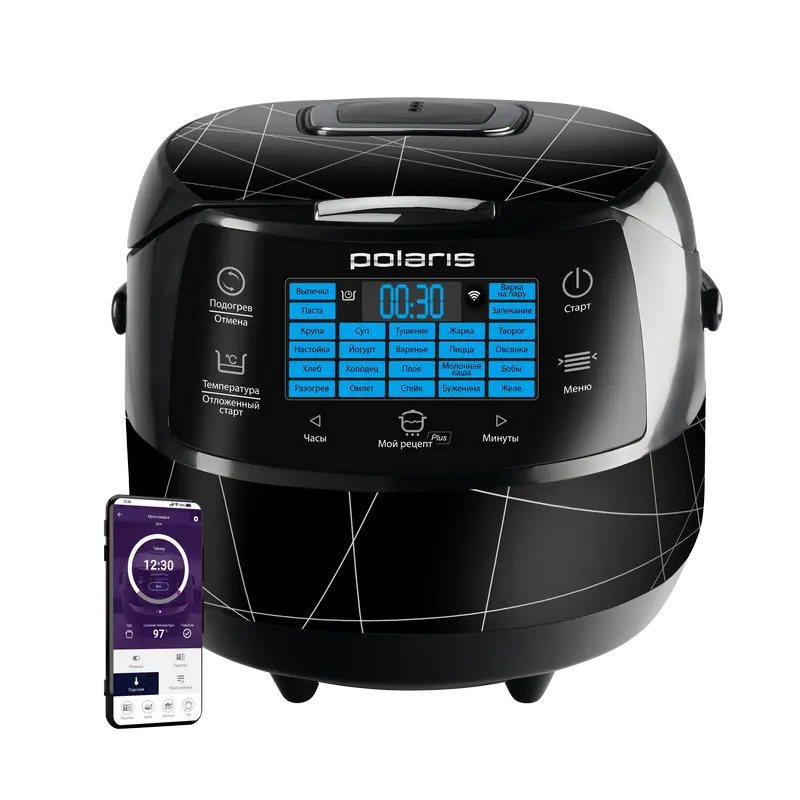 Aparat de gătit multifuncțional Polaris PMC 5017, Negru