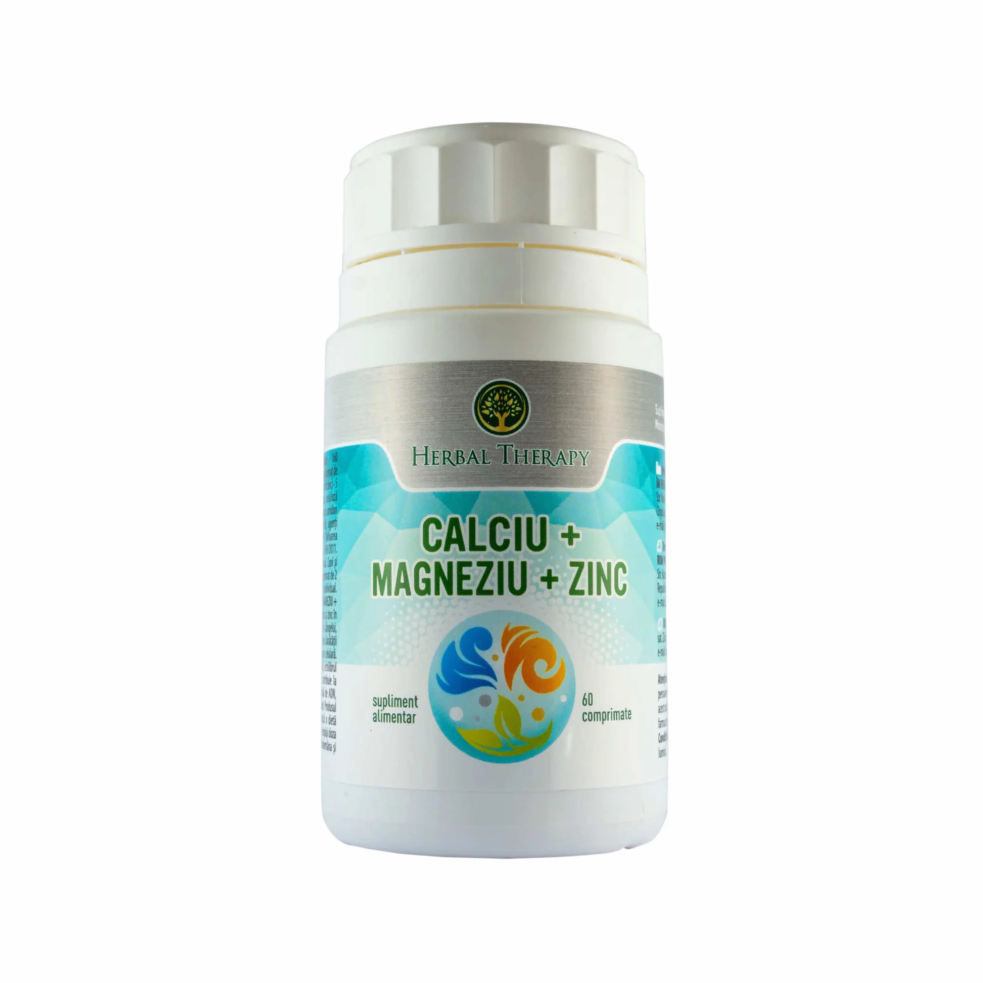 Calciu + Magneziu + Zinc - Menține echilibrul mineral al organismului, 60 comprimate