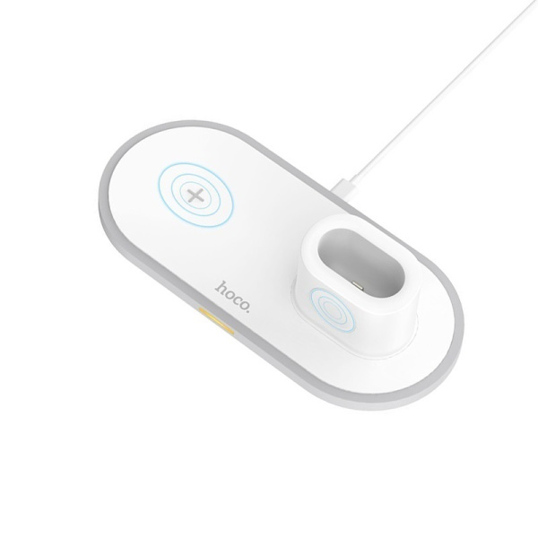 HOCO CW21 Wisdom 3-in-1 iPhone/iWatch/AirPods 2A White