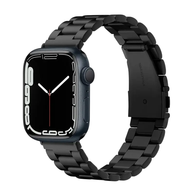 Curea pentru ceas Spigen Modern Fit, Oţel inoxidabil, Negru