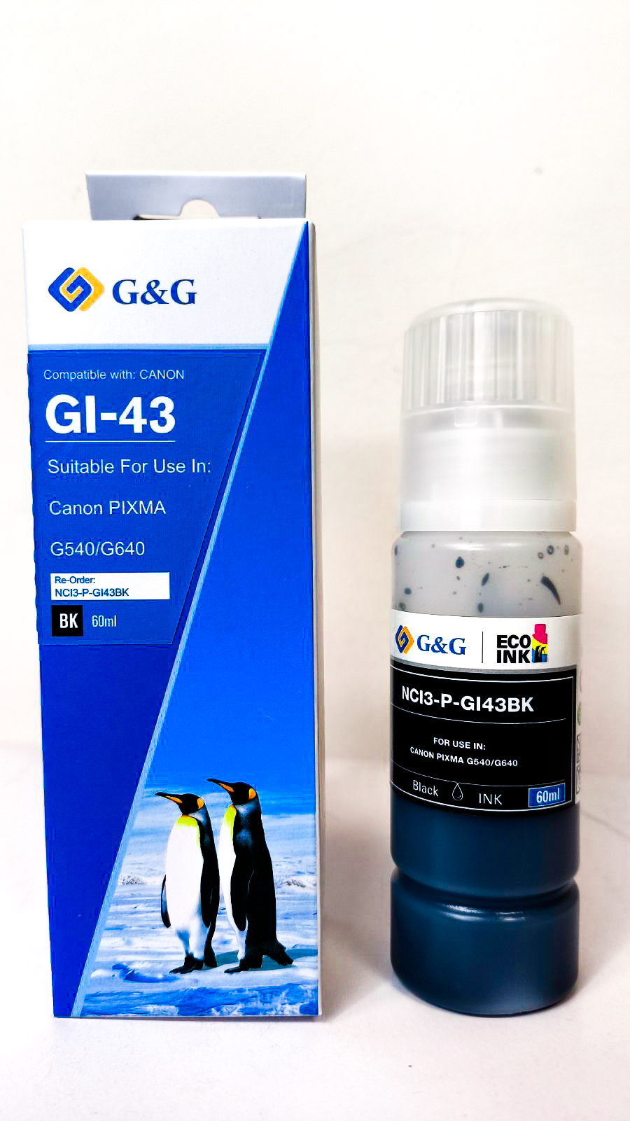 Cerneală Canon Premium compatibilă GI-43BK Black for PIXMA G540/ 640, 60ml