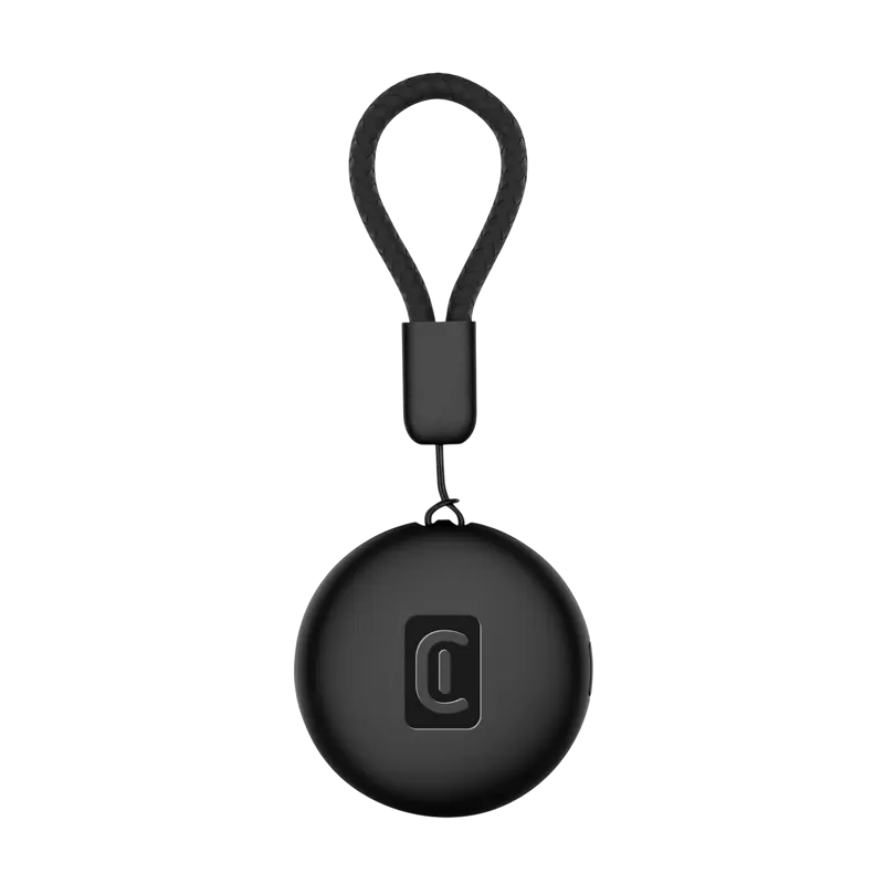 Tracker inteligent Cellularline Tracy Tag Dual, Negru