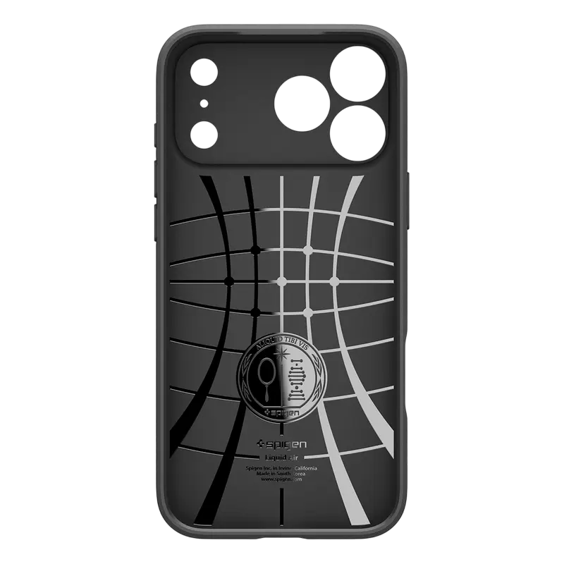 Husă Spigen Liquid Air pentru Apple iPhone 17 Pro, Negru mat