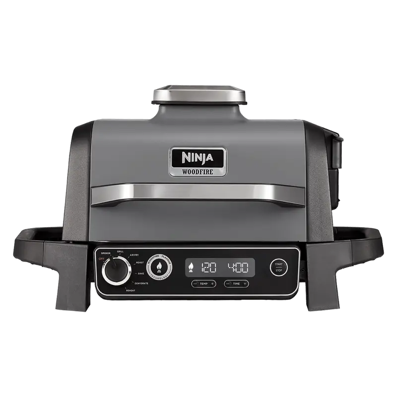 Grătar electric Ninja Woodfire OG701EU, 2400W, Gri
