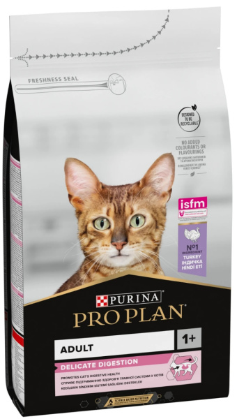 Hrană uscată pentru pisici Purina Pro Plan Delicate Turkey 1.5kg
