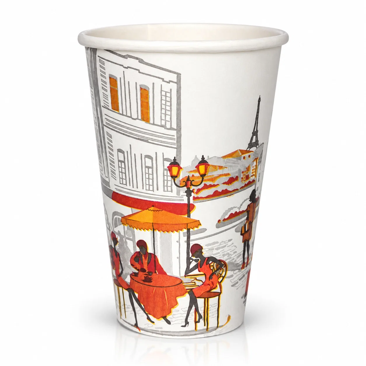 Pahar din hirtie 500ml CITY d90 (50 buc)