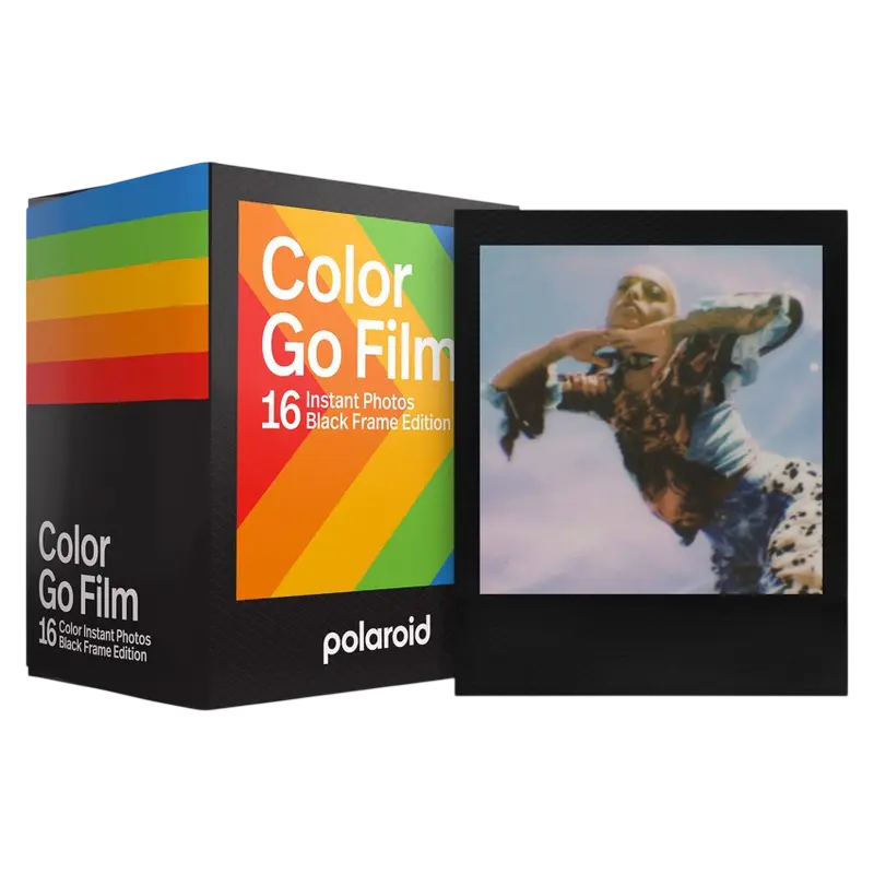 Hârtie foto Polaroid Go Film Double Pack, Black Frame Edition, 16 buc