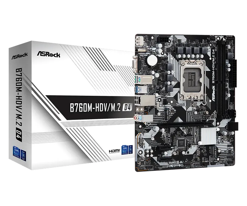 MB S1700 ASRock B760M-HDV/M.2 D4  mATX