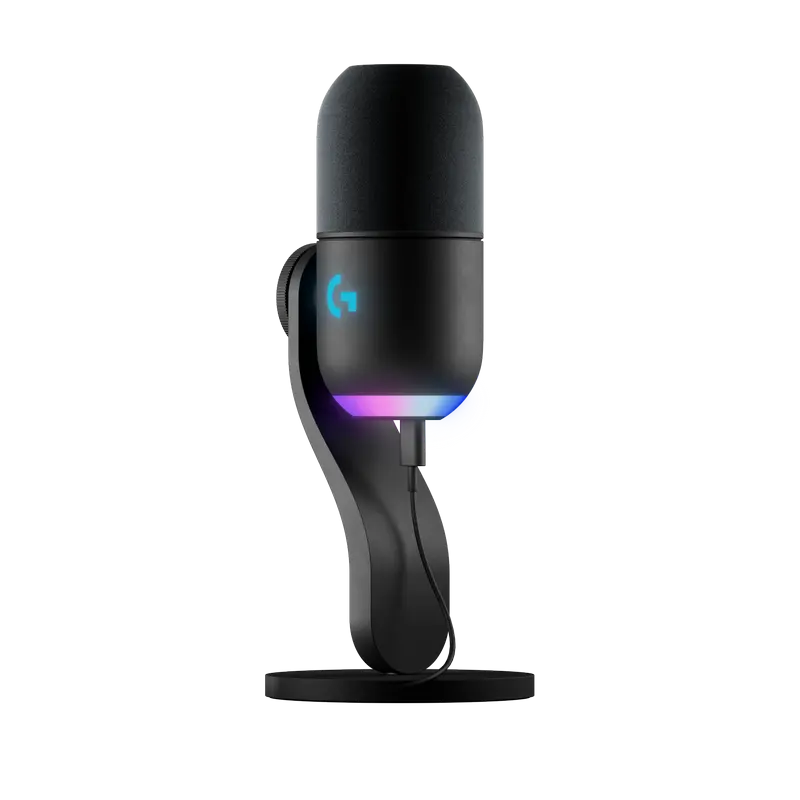 Microfon Gaming Logitech Yeti GX, Cu fir, Negru