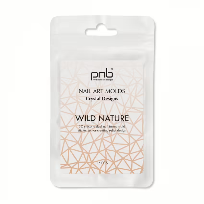 Matrițe din silicon pentru forme superioare – Wild Nature Nail Art PNB, Piele de Crocodil, 12 buc