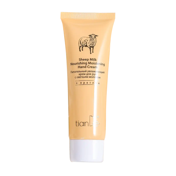 Cremă nutritivă și hidratantă pentru mâini cu lapte de oaie, 80 ml