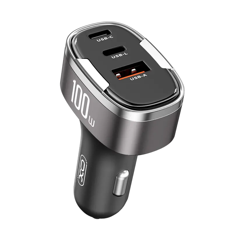 Incărcător auto XO CC61, 100W, Argintiu