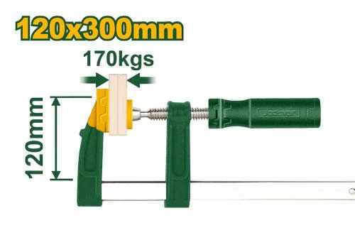 Clemă tip F pentru tâmplărie cu mâner din plastic 120x300mm JDCP2121 Jadever