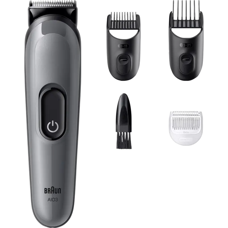 Trimmer pentru bărbați Braun AIO3500, Gri