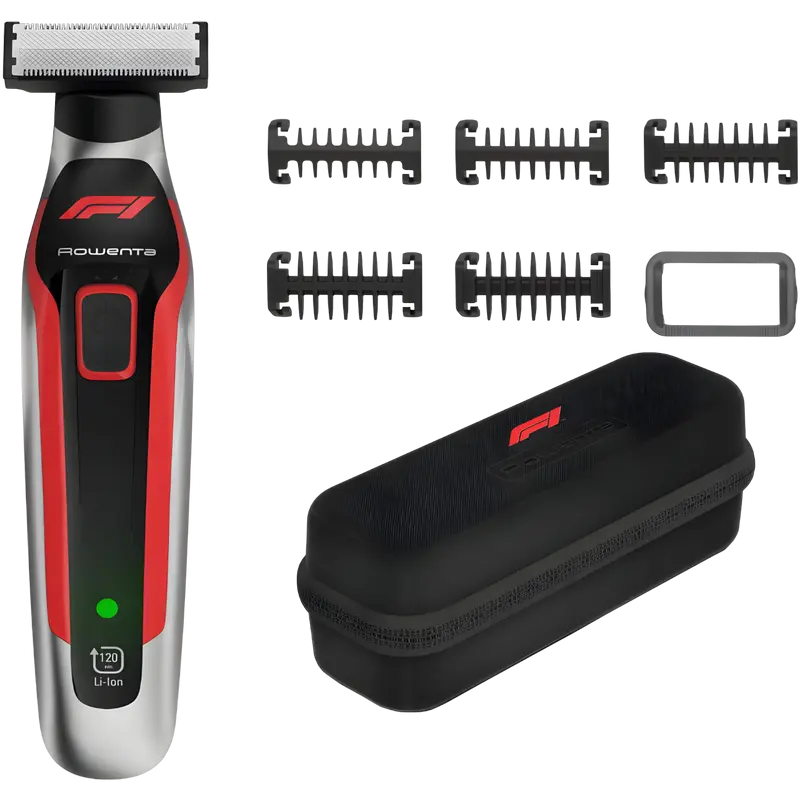 Trimmer pentru bărbați Rowenta TN604MF0, Argintiu | Roșu