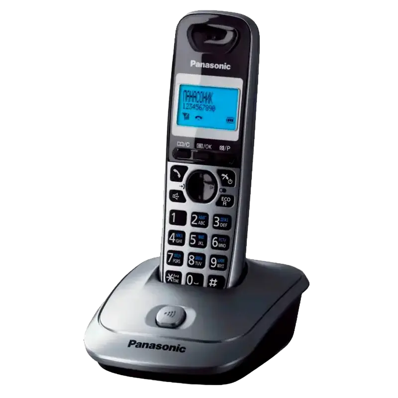 Telefon DECT Panasonic KX-TG2511, Metalic
