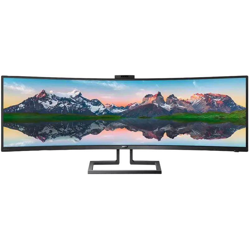 48,8" Monitor Philips 499P9H, VA 5120x1440 Dual QHD, Negru