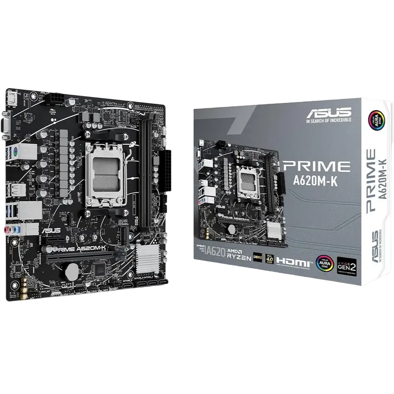 Placă de bază ASUS PRIME A620M-K, AM5, AMD A620, Micro-ATX