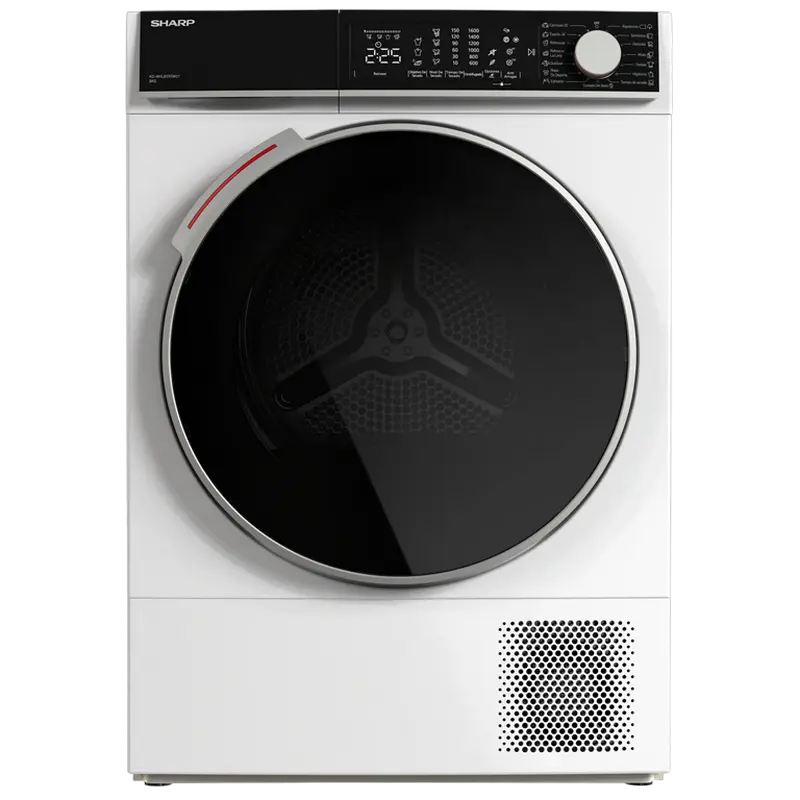 Uscător de rufe Sharp KD-NHL8S9GWC-EE, 8kg, Alb