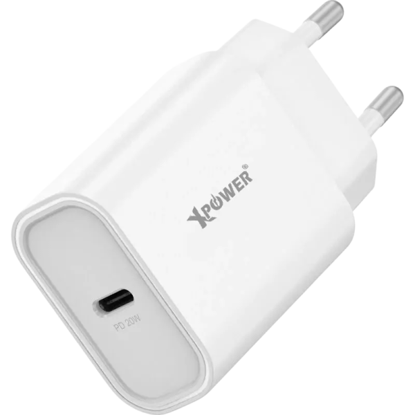 Încărcător Xpower USB-C, 20W, Alb