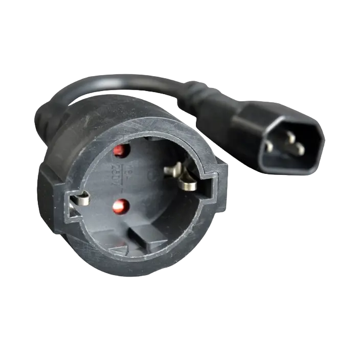 Cablu adaptor de alimentare Cablexpert PC-SFC14M-01, 0,2m, Negru