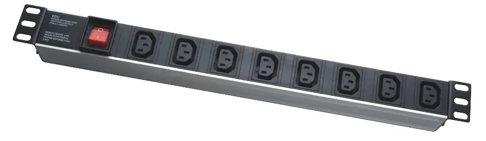 19" 1U IEC type, PDU-IE0018, 8 ports, 16A, 1.8M, APC Electronic