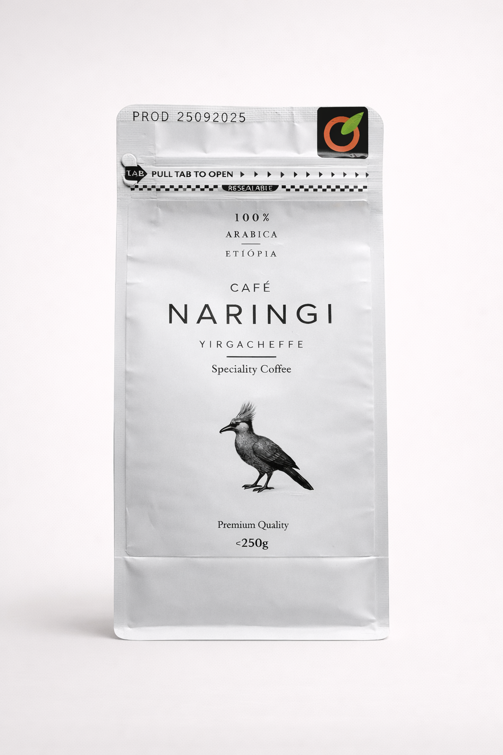 Cafea boabe Naringi Yirgacheffe Medium Speciality, 0.25 kg