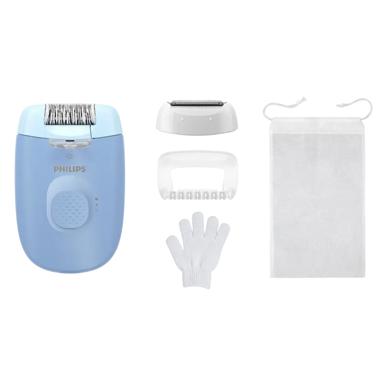 Epilator Philips BRE247/00, Albastru
