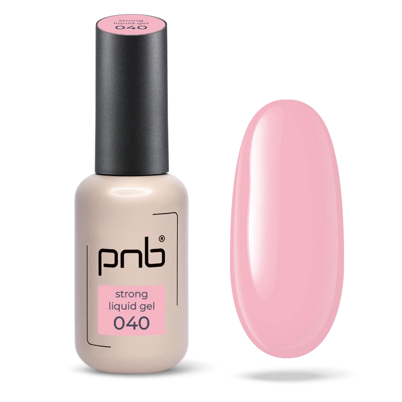 Strong Liquid Gel roz PNB 040 Rosy Touch (8 ml)