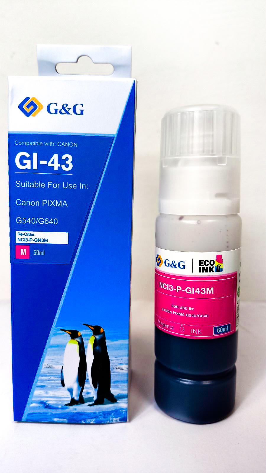 Cerneală Canon Premium compatibilă GI-43M Magenta for PIXMA G540/ 640, 60ml