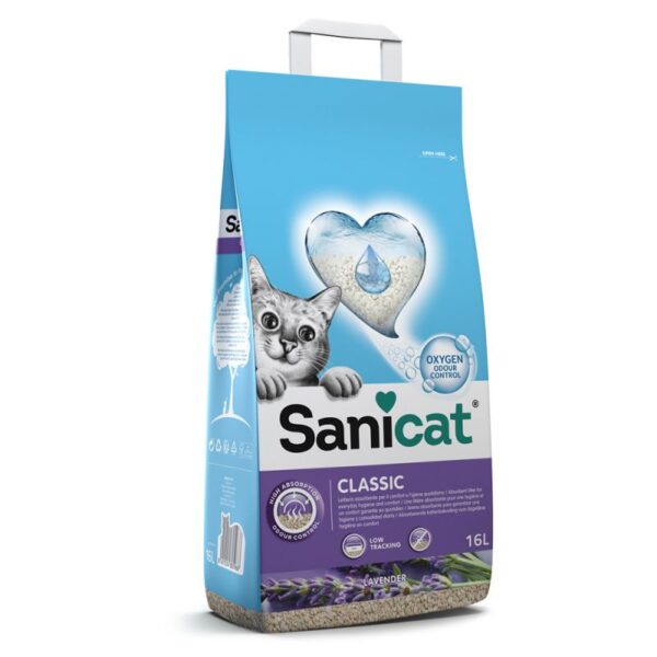 SANICAT CLASSIC LAVENDER 8 L, așternut pentru litiere