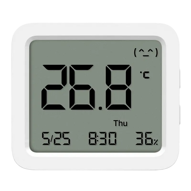 Senzor de temperatură și umiditate Xiaomi Mi Temperature and Humidity Monitor 3, Alb