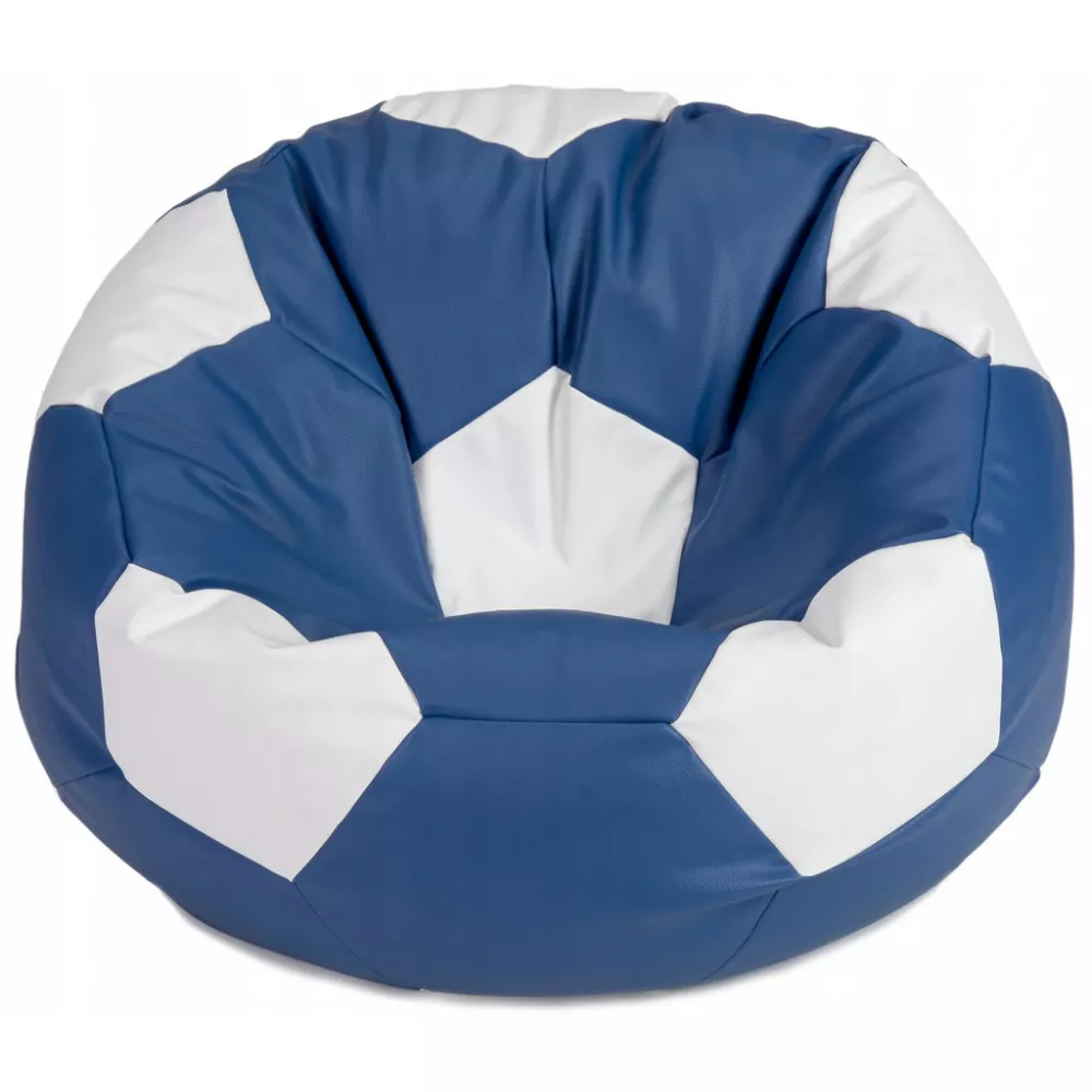 BeanBag Minge marimea"L",culoarea albastru cu alb din ecopiele
